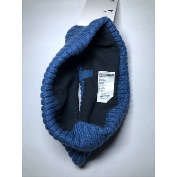 Nike Knit Wide Blue Headband - Picture 6 of 7